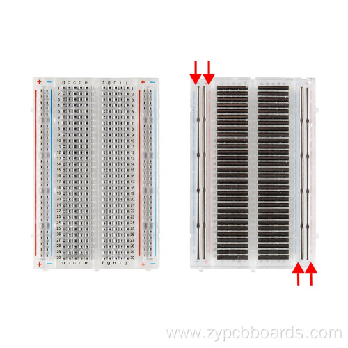 400 Tie-points Transparent Digital Protoboard Breadboard